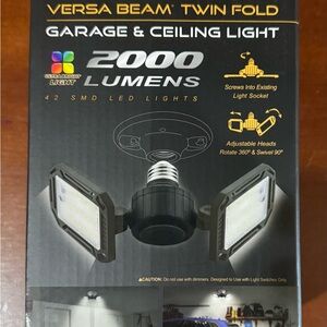 Versa Beam Twin Fold Garage & Ceiling Light